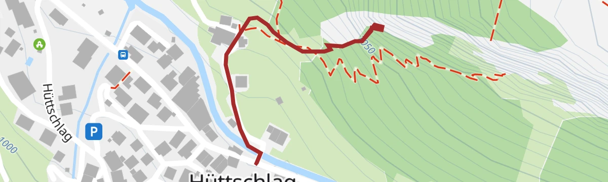 Route map: Hüttschlag: Gletschergoaß